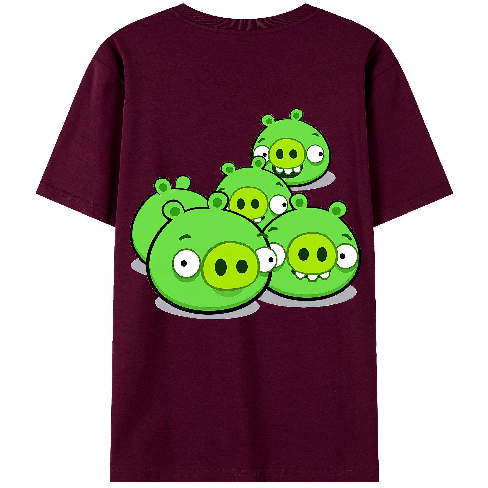 （画像用） Angry Birds アングリーバード レディース半袖Tシャツ(バックプリント)